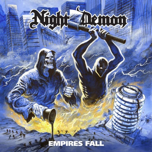 Das Artwork von "Empires Fall" von Night Demon