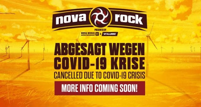 Das Nova Rock Festival 2020 in Österreich ist abgesagt