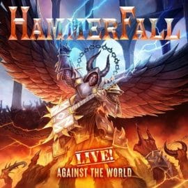 Das Cover von "Live! Against The World" von Hammerfall