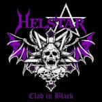 Das Cover von "Clad In Black" von Helstar