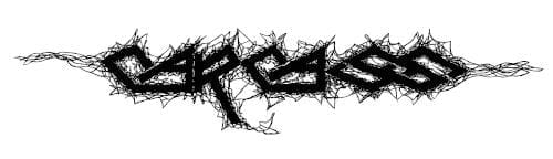 Das Logo der Death-Metal-Band Carcass