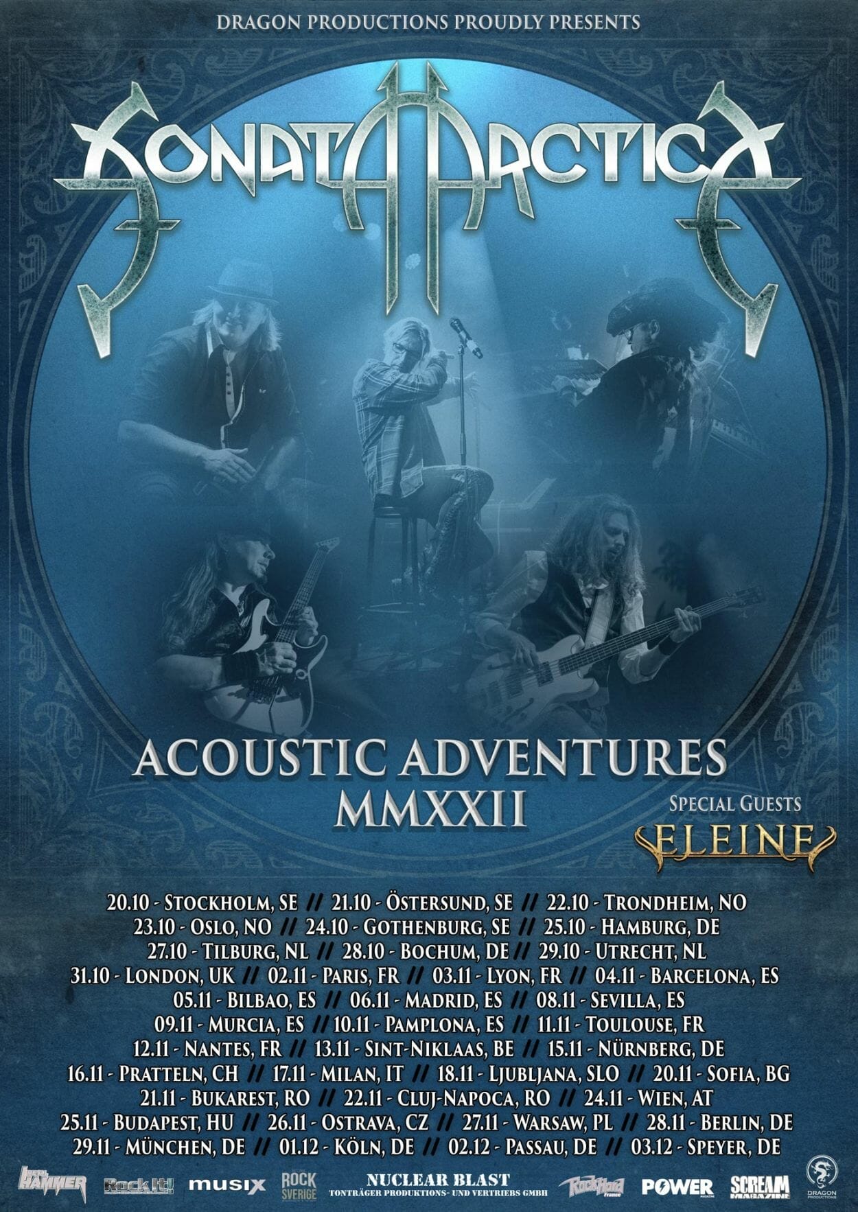 Sonata Arctica Acoustic Adventures Tour MMXXII