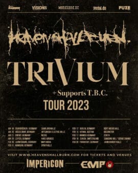Trivium Heaven Shall Burn Tour 2023