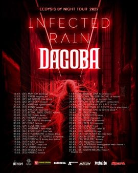 Infected Rain Tour 2022 mit Dagoba (Tourplakat)