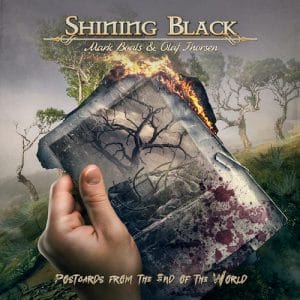 Das Cover von "Postcards From The End Of The World" von Shining Black