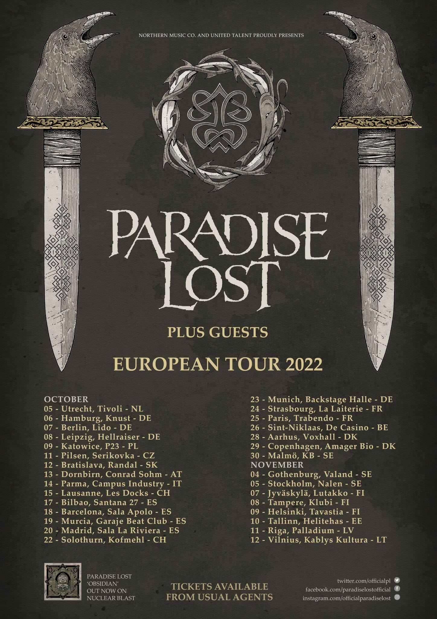 Paradise Lost Europatour 2022