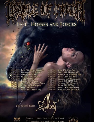 Cradle Of Filth Tour Oktober 22