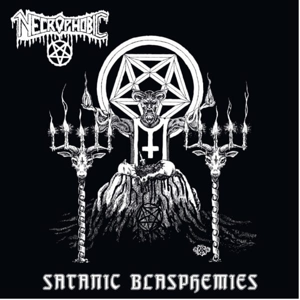 Necrophobic Satanic Blaspehmies Artwork