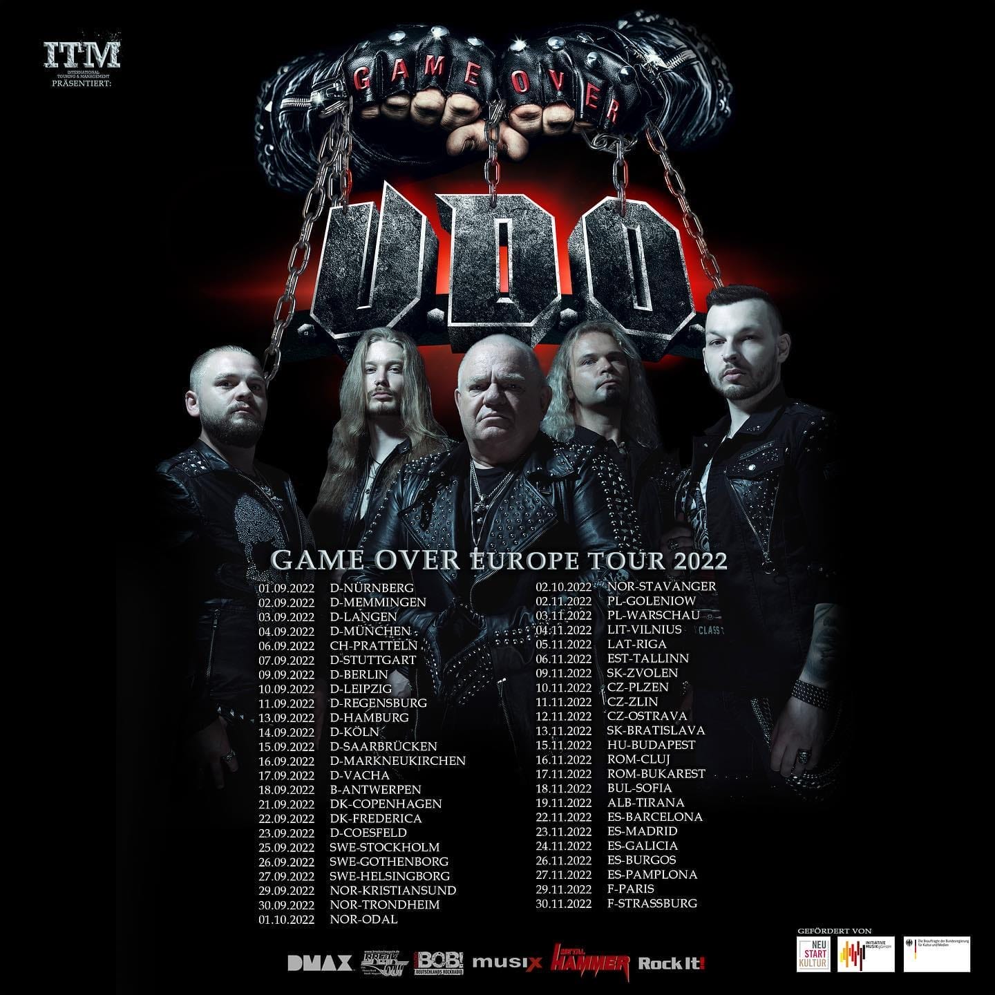 U.D.O. Tour geht ohne Bassist Tilen Hudrap weiter