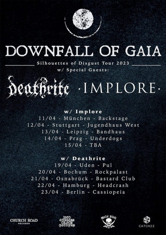 Downfall Of Gaia Tour 2023 Banner