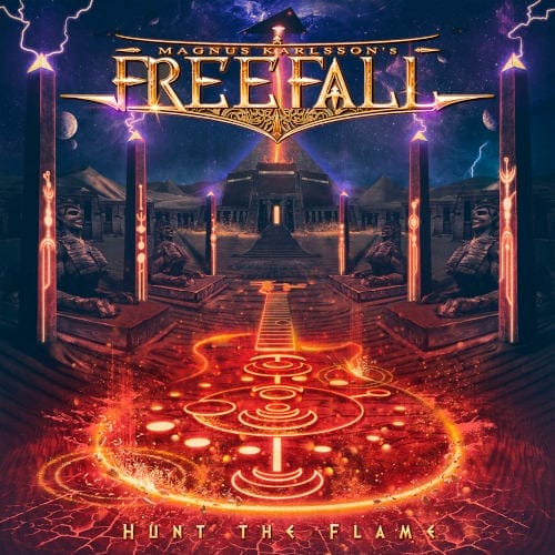 Das Cover von "Hunt The Flame" von Magnus Karlsson's Free Fall.