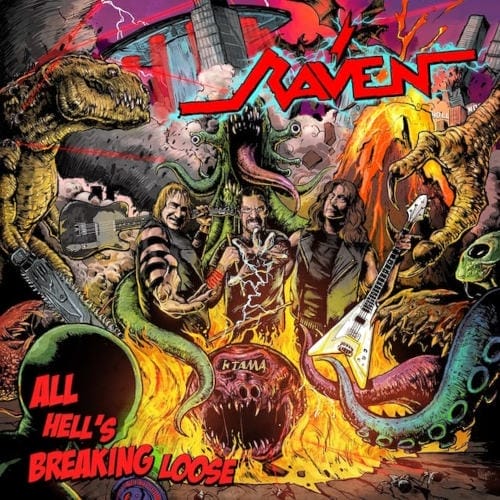 Das Cover von "All Hell's Breaking Loose" von Raven.