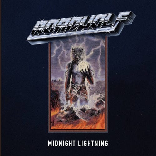 Das Cover von "Midnight Lightning" von Roadwolf.