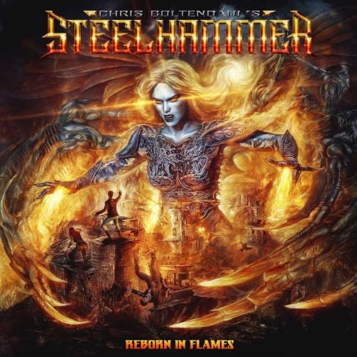 Das Cover von "Reborn In Flames" von Chris Boltendahl's Steelhammer