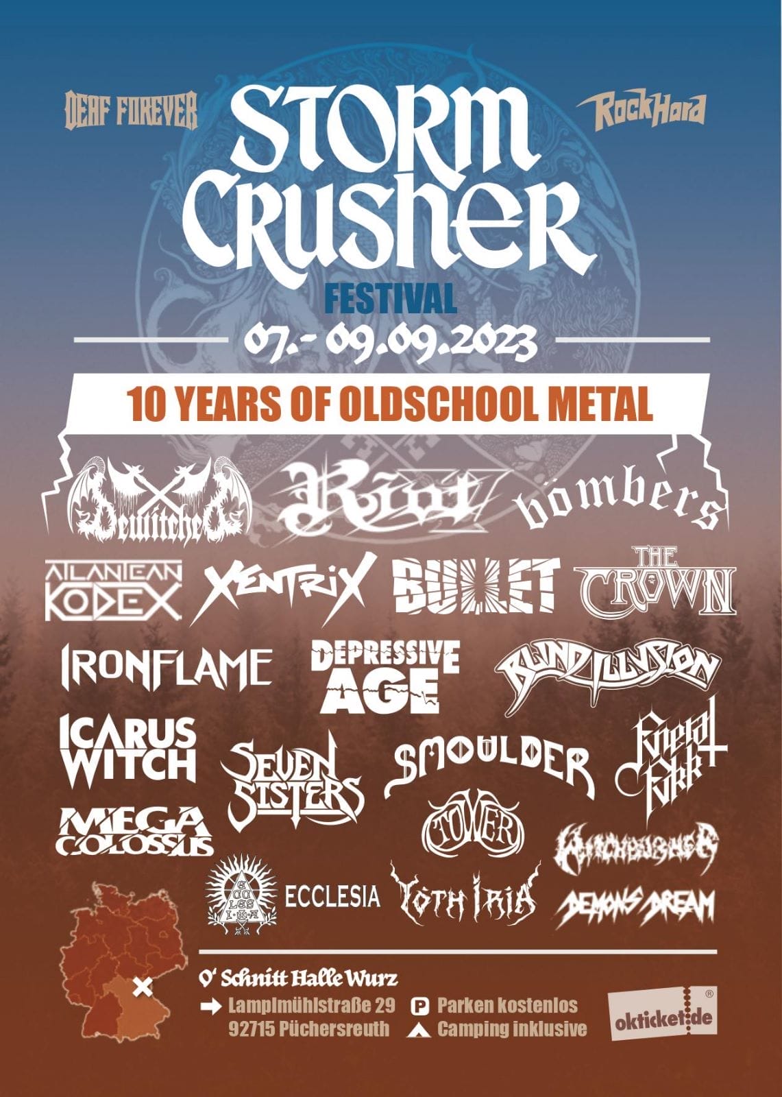 Ein Flyer für das Stormcrusher Festival