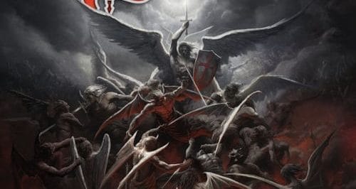 Das Cover von "Hell, Fire And Damnation" von Saxon