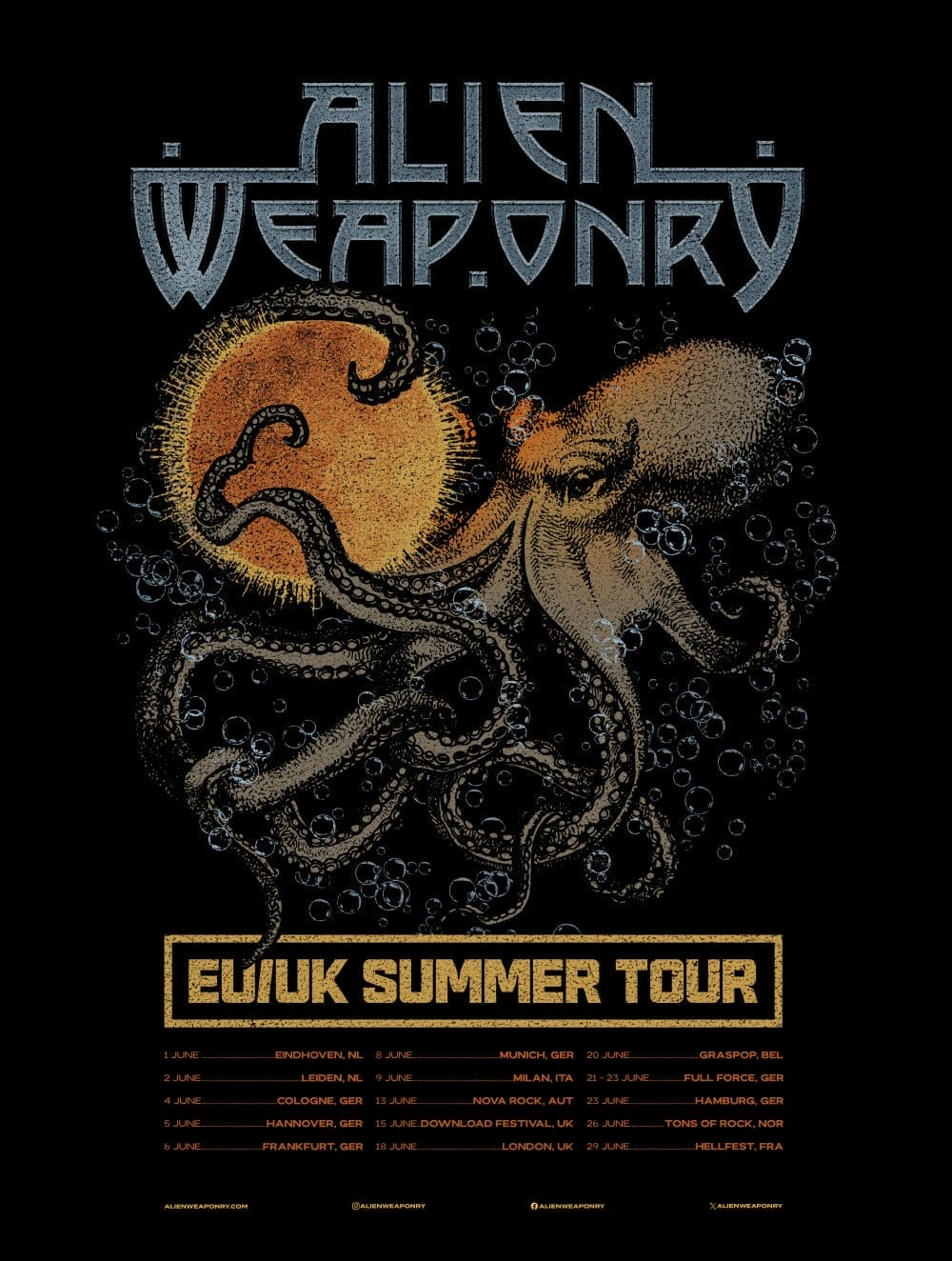 Alien Weaponry Tour 2024