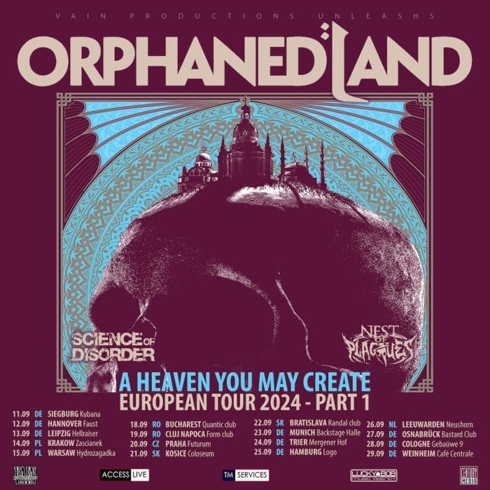 Die Tourdaten von Orphaned Land 2024