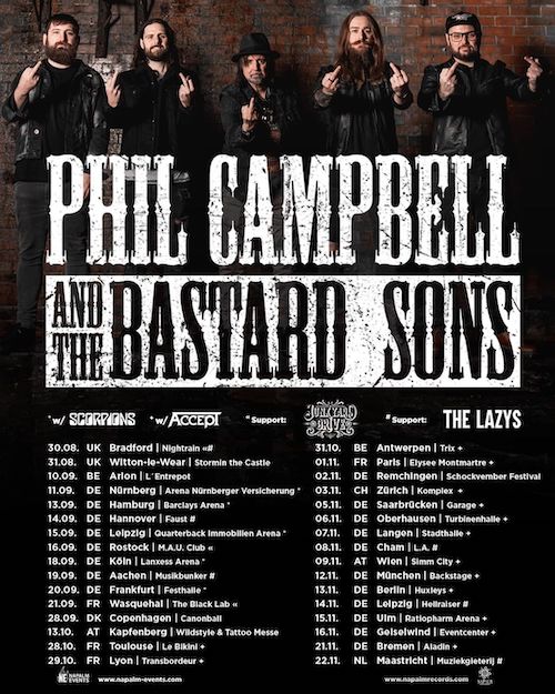 Phil Campbell And The Bastard Sons Tour 2024