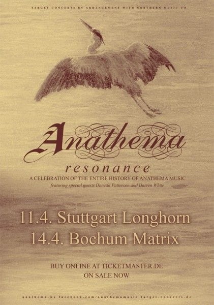 Anathema Resonance Tourplakat