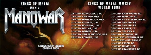 MANOWAR Kings Of Metal MMXIV Tour