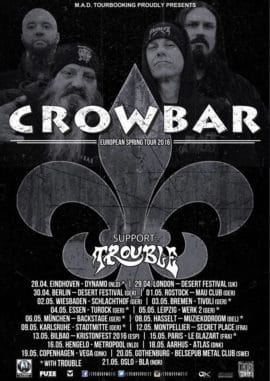 Crowbar - Tourplakat 2016