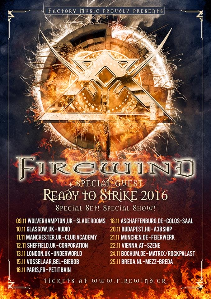 Firewind Tour 2016