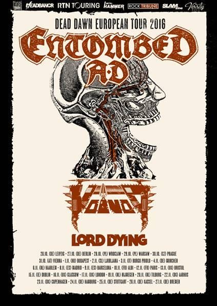 entombed ad dead dawn tour 2016